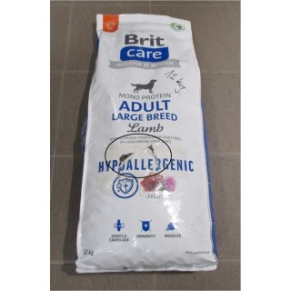 Poškozený Brit Care 12kg Adult Large Breed Hypoallergenic Lamb dog